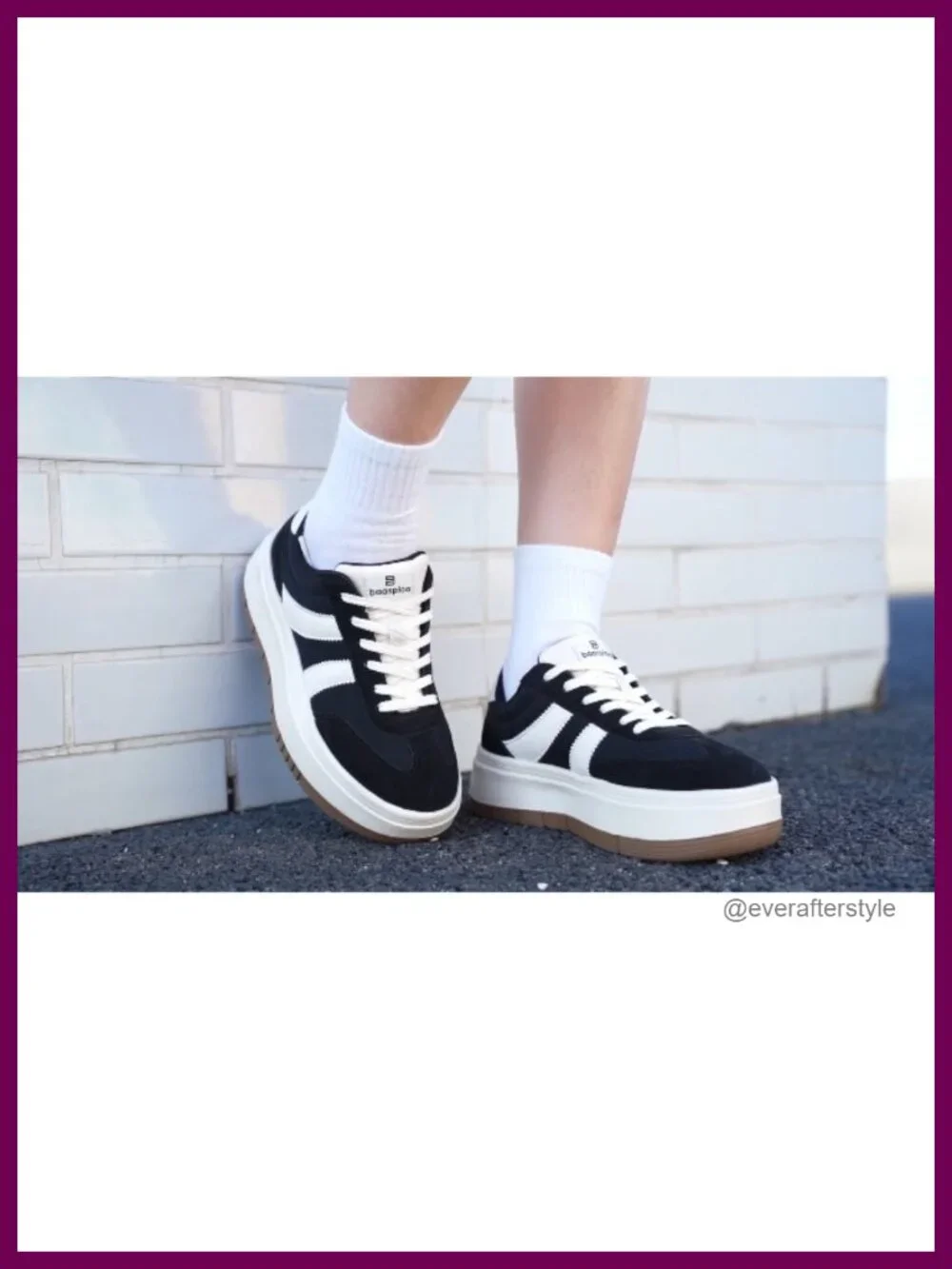 Women's Platform Fashion Sneakers Lightweight Tennis Shoes Faux Leather Oxford
